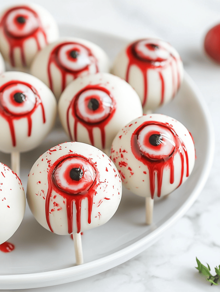 Spooky Delight: Halloween Monster Eyeball Cake Pops