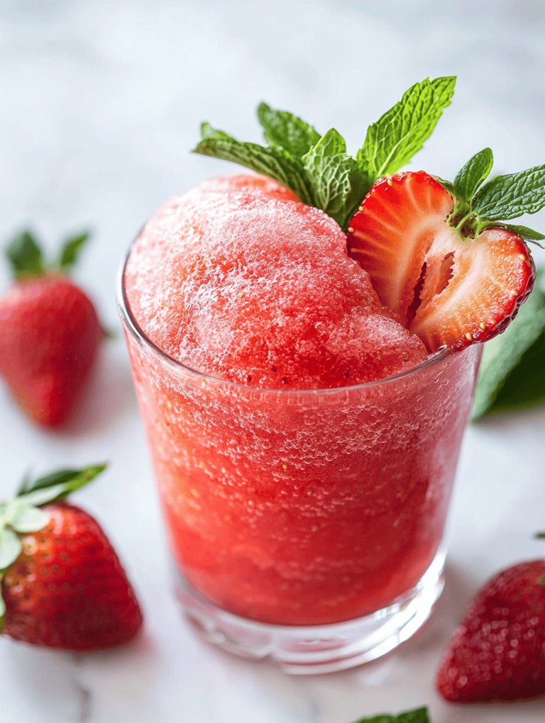 Frozen Pink Bliss: The Art of the Strawberry Slushie