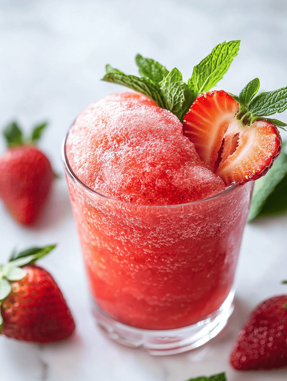 Frozen Pink Bliss: The Art of the Strawberry Slushie