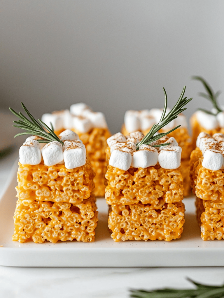 Spooky Charm: Halloween Pumpkin Rice Krispie Treats to Enchant Your Kids