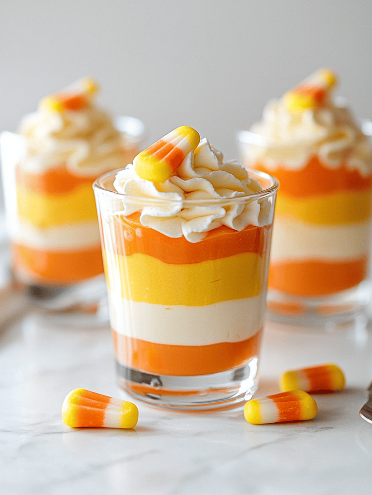 Spooky Sweet: Halloween Candy Corn Parfaits That Charm and Surprise