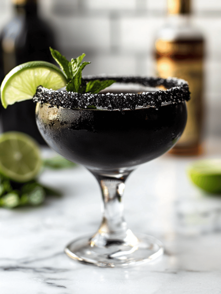 Enchanted Black Magic Margarita for a Spooky Night