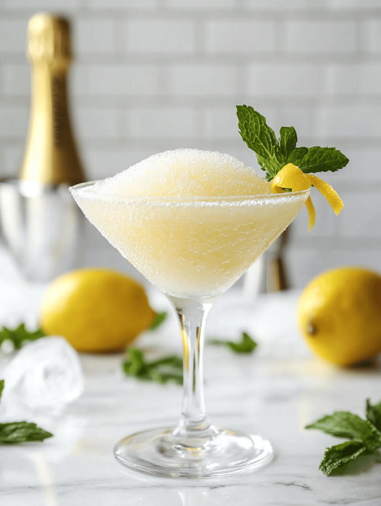 Sparkling Secrets: The Art of Crafting the Perfect Champagne Slushie