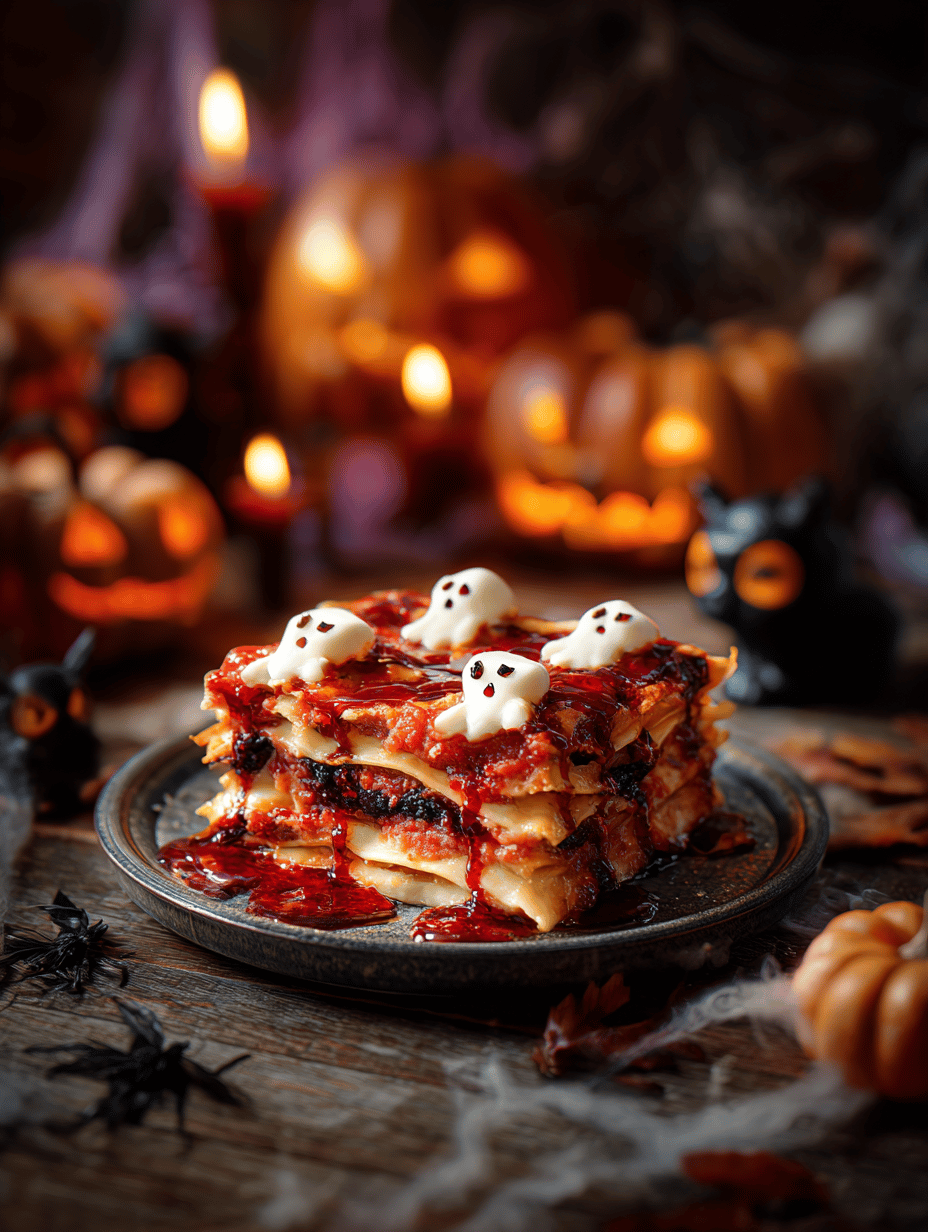Halloween Lasagna: A Spooky Spin on Comfort Food