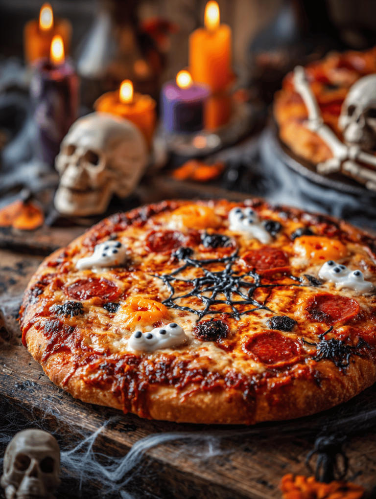 Spooky Goodness: Halloween Pizza with a Twist