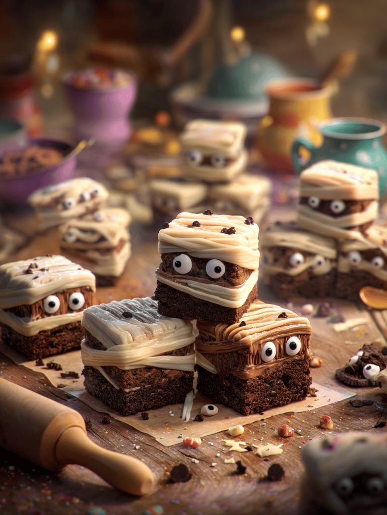 Mummy Brownies: Nostalgic Comfort with a Savory Twist