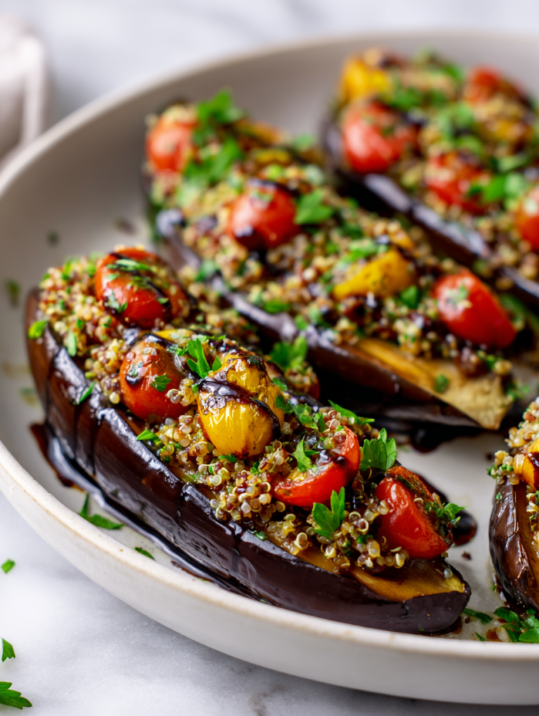 Vegan Stuffed Eggplant Recipe