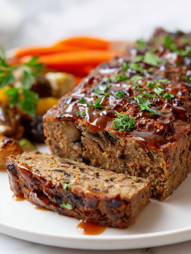 Mushroom Lentil Loaf Recipe