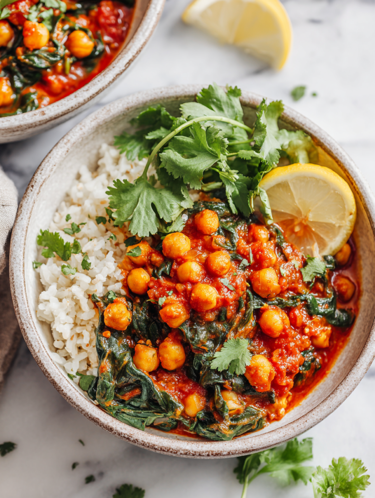 Chickpea Spinach Curry Recipe
